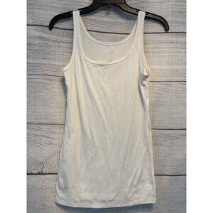 Women's A New Day White Ribbed Tank Top
